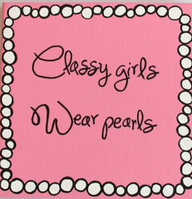 Pink to Pearls Sign 